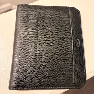 TUMI Black Leather Passport Holder
